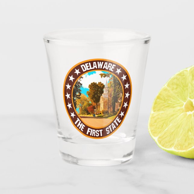 Delaware                                           shot glass (Front)