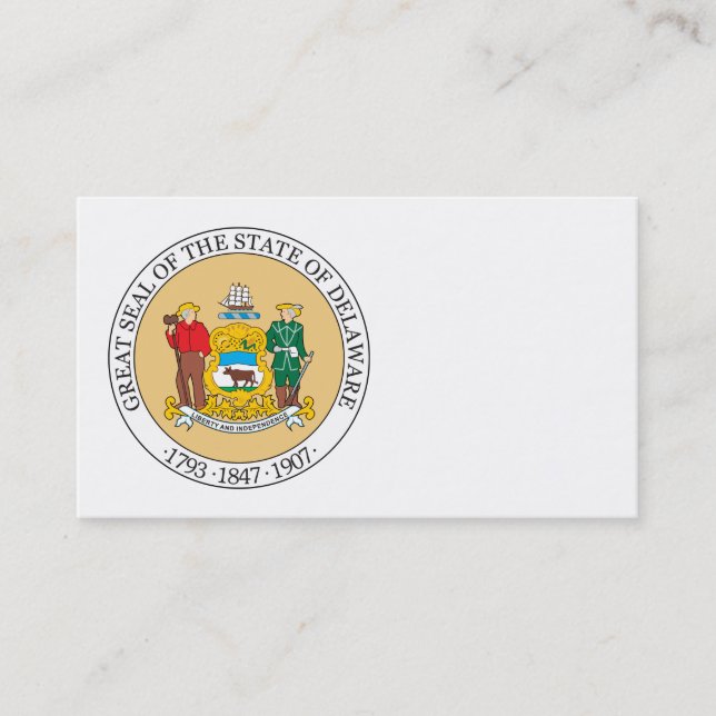 Delaware sign business card (Front)
