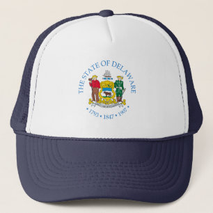 Delaware sign trucker hat