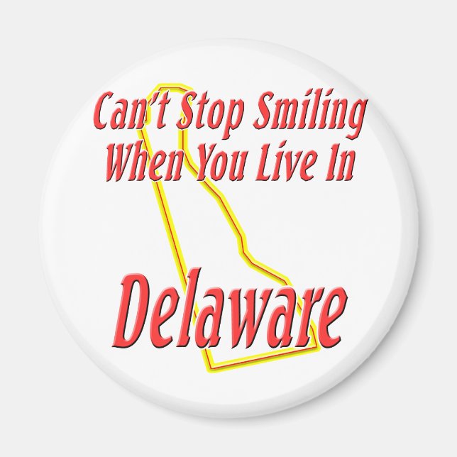 Delaware - Smiling Magnet (Front)