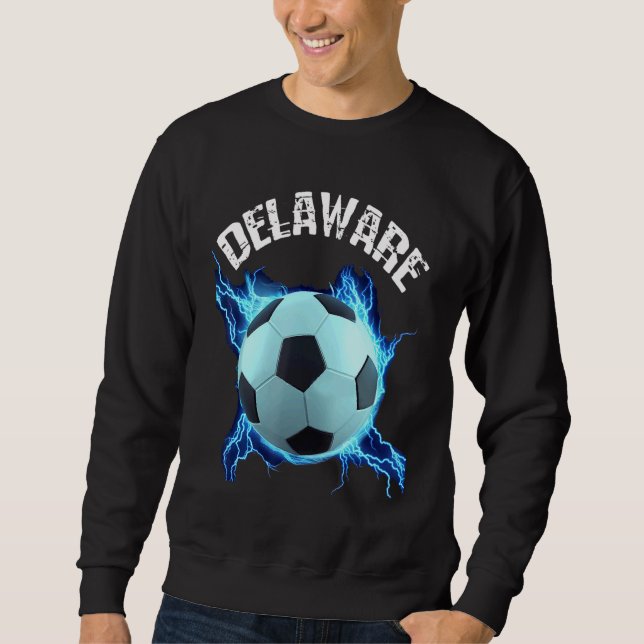 Delaware Soccer Retro Sweatshirt (Front)