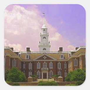 Delaware State Capital Square Sticker