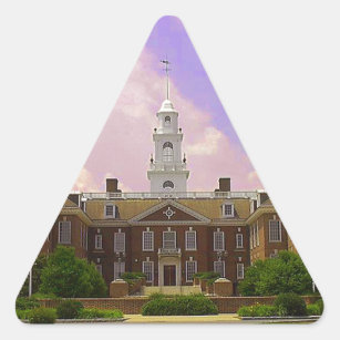 Delaware State Capital Triangle Sticker