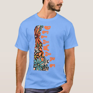 Delaware State Design Artist Designed Illustration T-Shirt