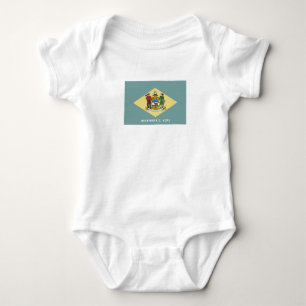Delaware State Flag Baby Bodysuit