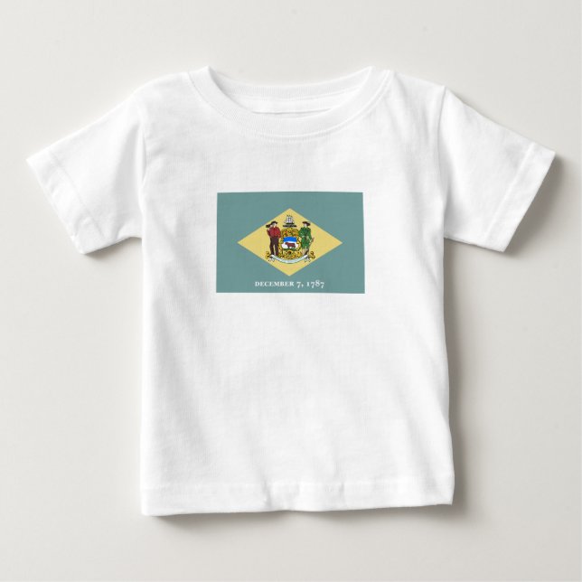 Delaware State Flag Baby T-Shirt (Front)