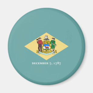 Delaware State Flag Design Magnet