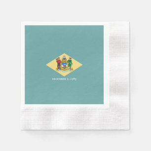 Delaware State Flag Design Napkin