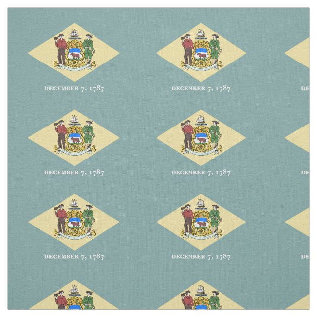 Delaware State Flag Fabric (Swatch)