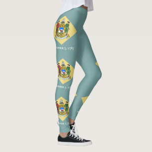 Delaware State Flag Leggings