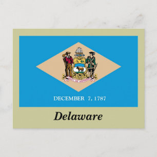 Delaware State Flag Postcard