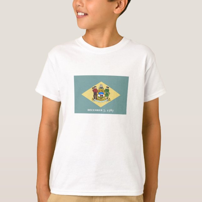 Delaware State Flag T-Shirt (Front)