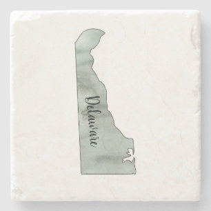 Delaware State Illustration Coaster