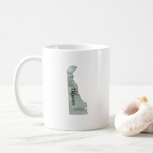 Delaware State Illustration Coffee Mug