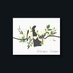 Delaware State Personalised Your Home City Rustic Canvas Print<br><div class="desc">Delaware State Personalised Your Home City Rustic Floral Design. With pretty watercolor yellow and cream white flowers, paint brush strokes, cute heart shape, chic white wood texture, and trendy brushed script font. Makes a great gift for any Delaware Home State person, family members, for her, Wife, Friends, Mothers, and more....</div>
