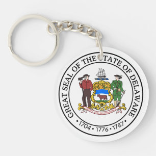 Delaware State Seal - Key Ring