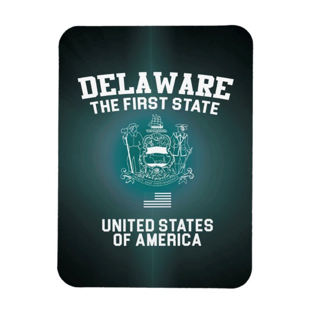 Delaware The First State Magnet (Vertical)