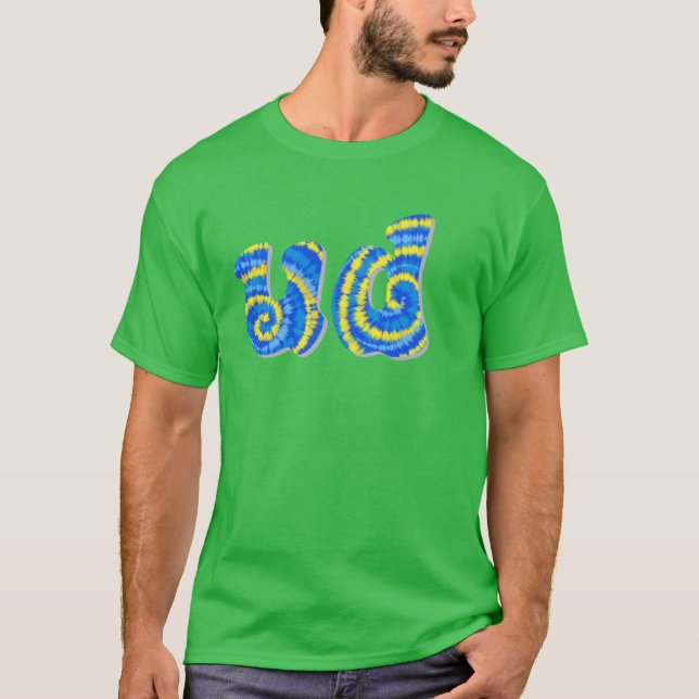 Delaware tie dye Oversized T-Shirt (Front)