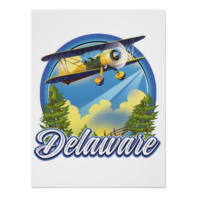 Delaware travel logo poster (Front)