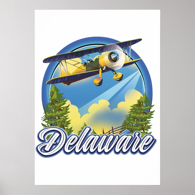 Delaware travel logo poster (Front)