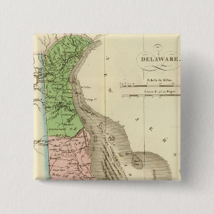 Delaware US 15 Cm Square Badge