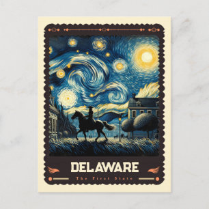 Delaware Vincent Van Gogh Inspired Postcard