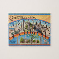 Delaware Vintage 8x10 Postcard