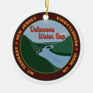 Delaware Water Gap Ceramic Tree Decoration