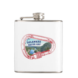 Delaware Water Gap Climbing Carabiner Hip Flask