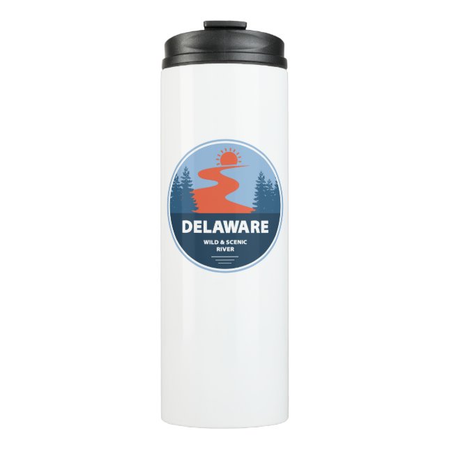 Delaware Wild And Scenic River Thermal Tumbler (Front)