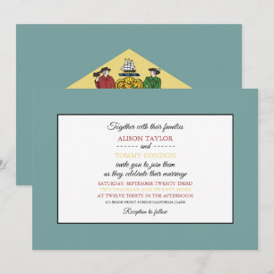 Delawarean Flag, Flag of Delaware Wedding Invitation