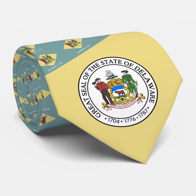 Delawarean Seal, Delaware Tie (Rolled)