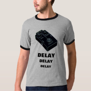 Delay Guitar Pedal Black 2 T-Shirt