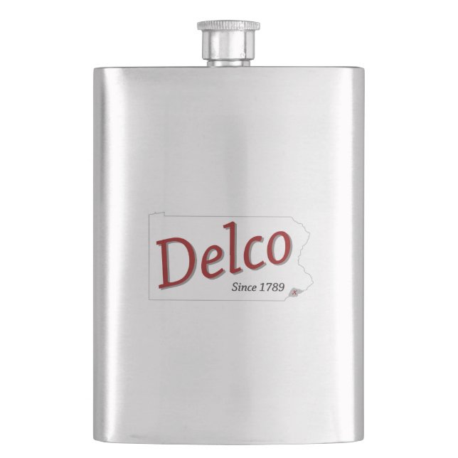 DELCO (R) since 1789 Hip Flask (Front)