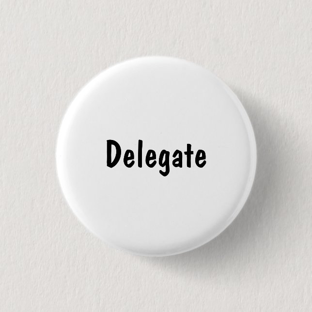 Delegate 3 Cm Round Badge (Front)