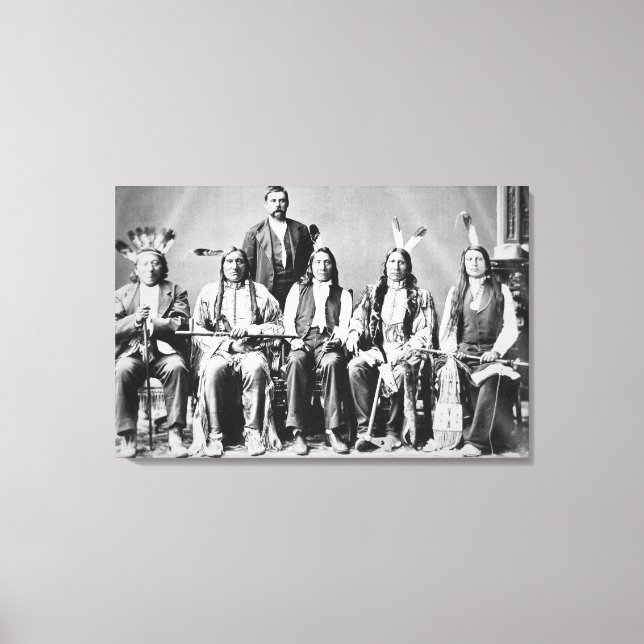 Delegation of Sioux chiefs, led by Red Cloud (1822 Canvas Print (Front)