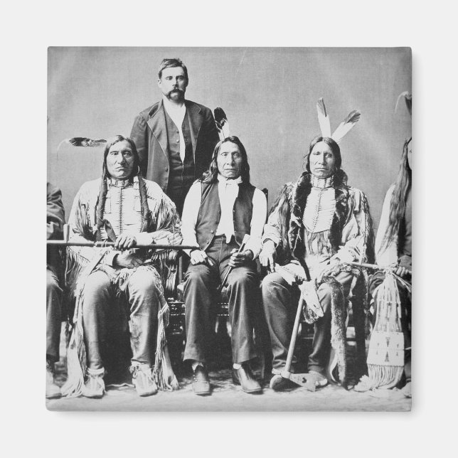 Delegation of Sioux chiefs, led by Red Cloud (1822 Magnet (Front)