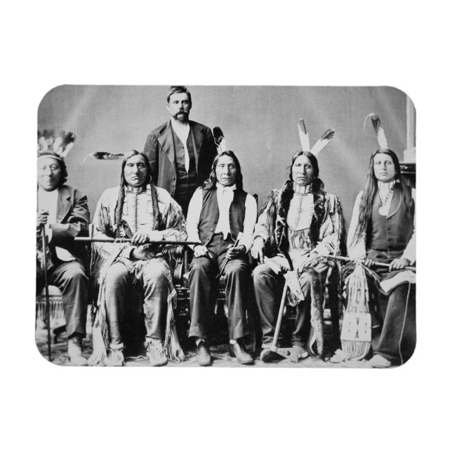 Delegation of Sioux chiefs, led by Red Cloud (1822 Magnet (Horizontal)