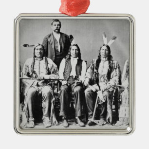 Delegation of Sioux chiefs, led by Red Cloud (1822 Metal Tree Decoration
