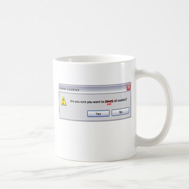 Delete Cookies Coffee Mug (Right)