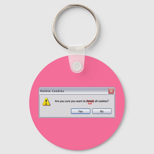 Delete Cookies Key Ring (Front)