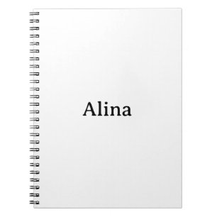 delete my text add own design 6.5" x 8.75" Classic Notebook