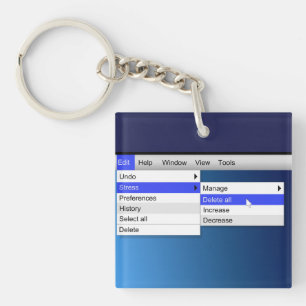 Delete stress. key ring