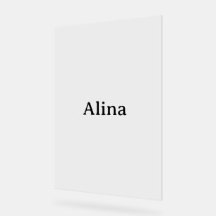 delete text add own design 12" x 18" acrylic sign