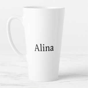 delete text add own design 17 oz Large Latte Mug