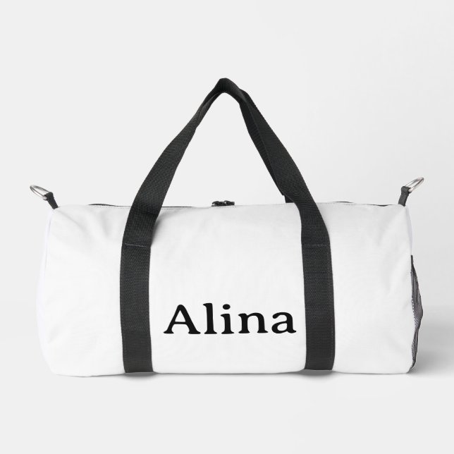 delete text add own design 19" x 9.5" x 9.5" duffle bag (Front)