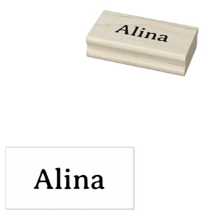delete text add own design 1.5" x 3" rubber stamp