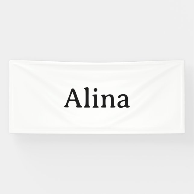delete text add own design 2.5' x 6' Indoor Banner (Horizontal)