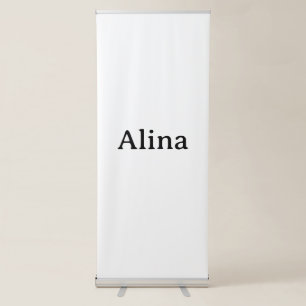 delete text add own design 33" x 84" Vertical Retractable Banner