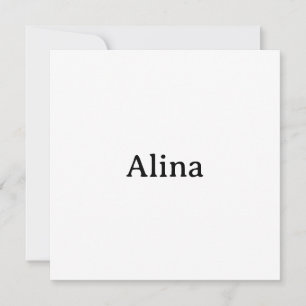 delete text add own design 5.25" Squared Flat Thank You Card